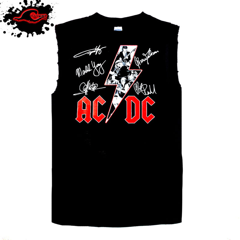 AC/DC - Signature - Frayed-Cut Modified Singlet
