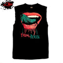 Falling In Reverse - Lips - Modified Green Tongue Color - Frayed-Cut Modified Singlet