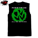 Pennywise - Classic Logo - Emblem - Frayed-Cut Modified Singlet