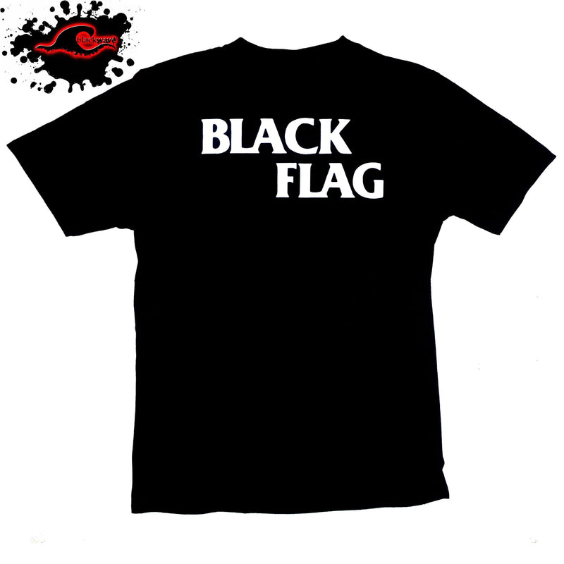 Black Flag - Classic Bars - Band T-Shirt In XXL & XXXL - Blackwave Clothing