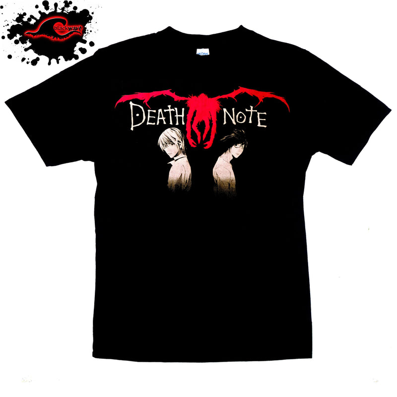 Death Note - Kira and L - Anime & T.V Show T-Shirt In XXL & XXXL - Blackwave Clothing