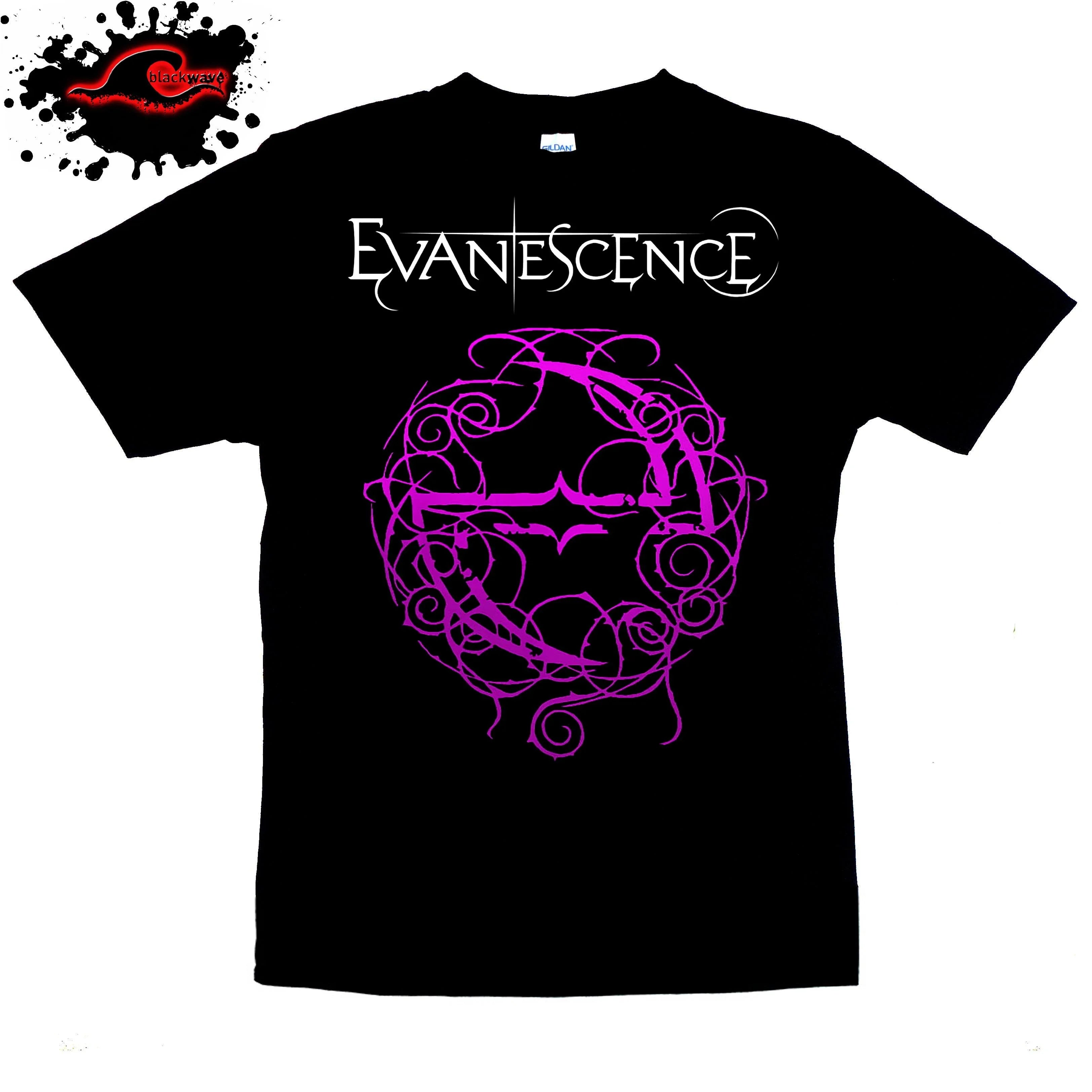 Evanescence T Shirt Fascia Classica Logo Nuova Ufficiale Uomo Nera Evanescence T Shirt Fascia Classica Logo Nuova Ufficiale Uomo Nera