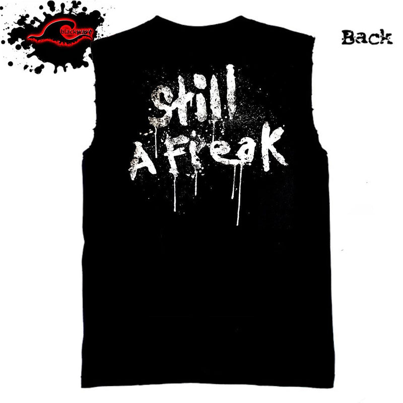 Korn - Still A Freak - Frayed-Cut Modified Band Singlet - Blackwave Clothing