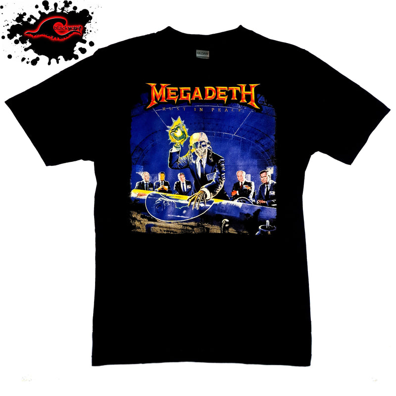 Megadeth - Rust In Peace - Band T-Shirt In XXL & XXXL - Blackwave Clothing