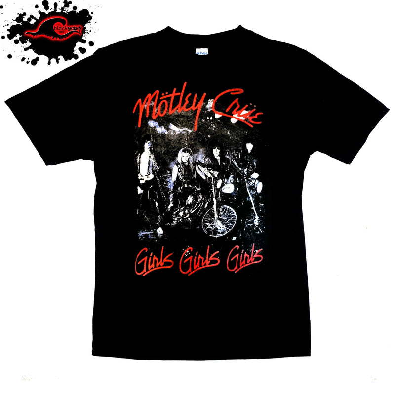 Motley Crue - Girls Girls Girls - Band T-Shirt In XXL & XXXL - Blackwave Clothing