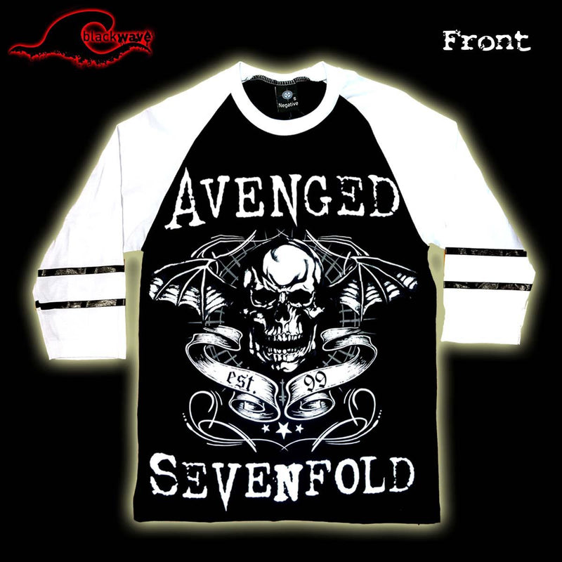 Avenged Sevenfold - Classic - Raglan Baseball Shirt - Blackwave Clothing