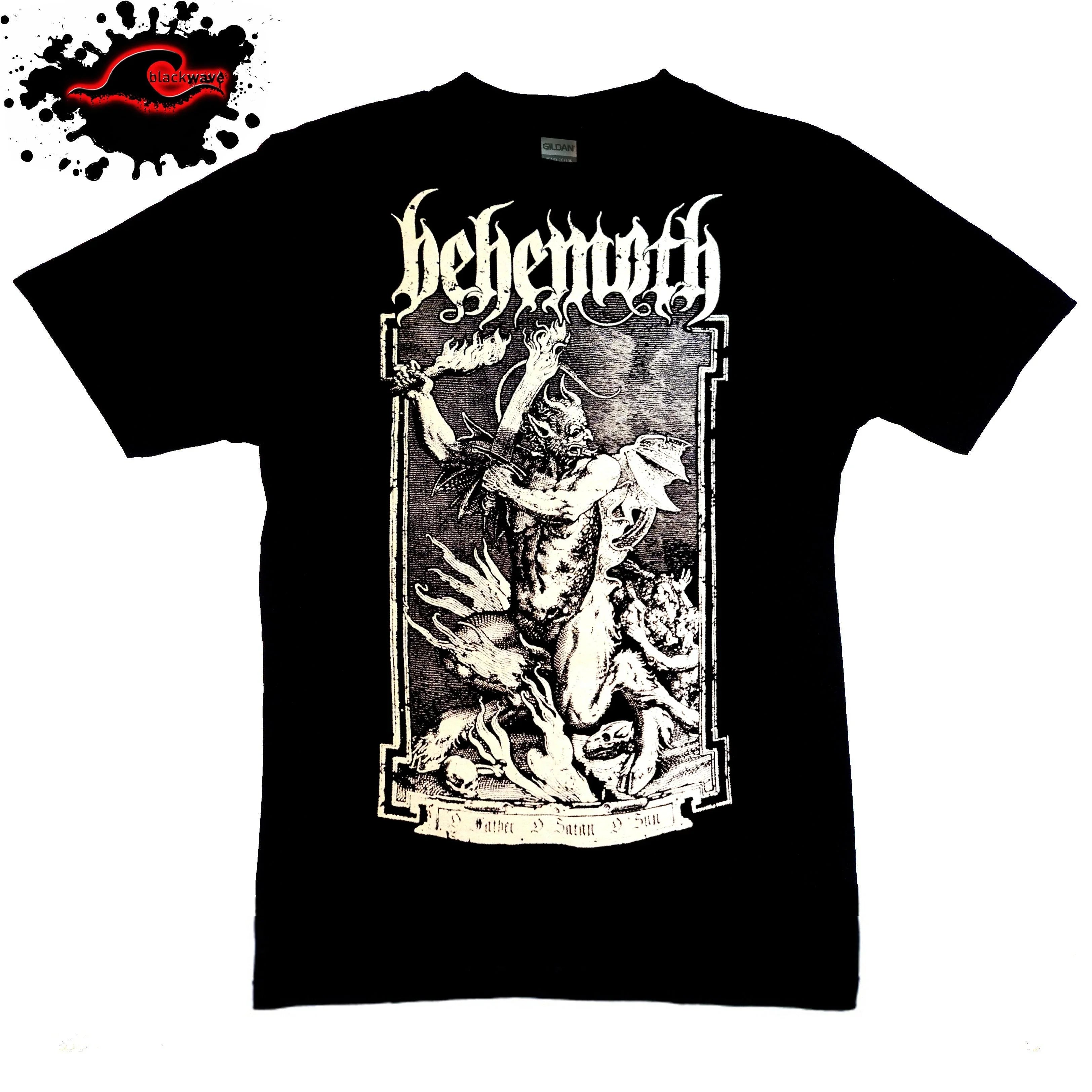 YYJ Behemoth O Father Men T-Shirt, Uomo, Taglie Dalla S Alla 3XL. Stampata Sul Davanti, Morbida E Comoda.
