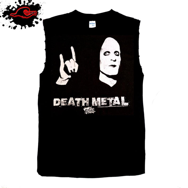 Bill and Ted's Excellent Adventure - Death Metal - Frayed-Cut Modified Singlet - Blackwave Clothing
