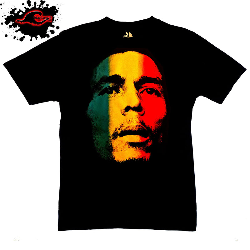Bob Marley - Rasta Face - Official Licensed Reggae Band T-Shirt - Blackwave Clothing