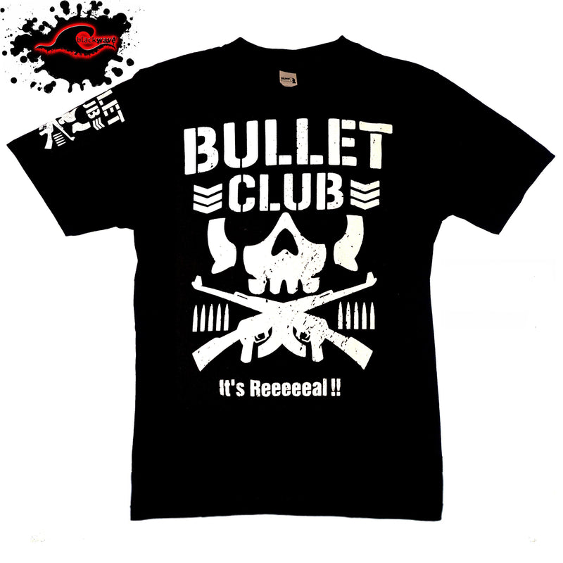 Bullet Club - Classic It's Reeeeeal! - Wrestling T-Shirt - Blackwave Clothing