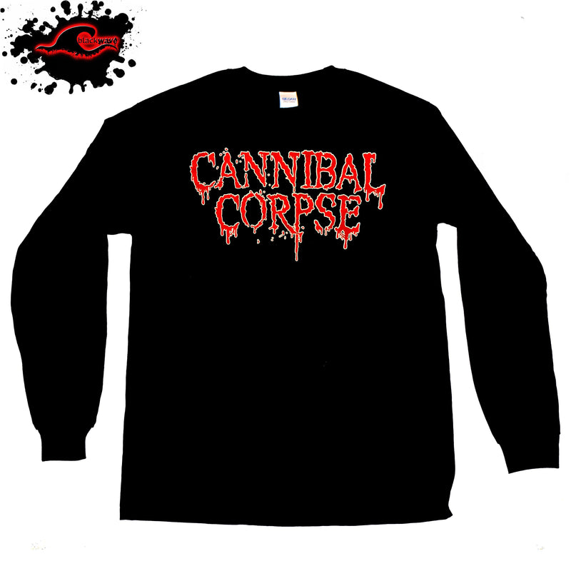 Cannibal Corpse - Classic Writing - Long Sleeve Band Shirt - Blackwave Clothing