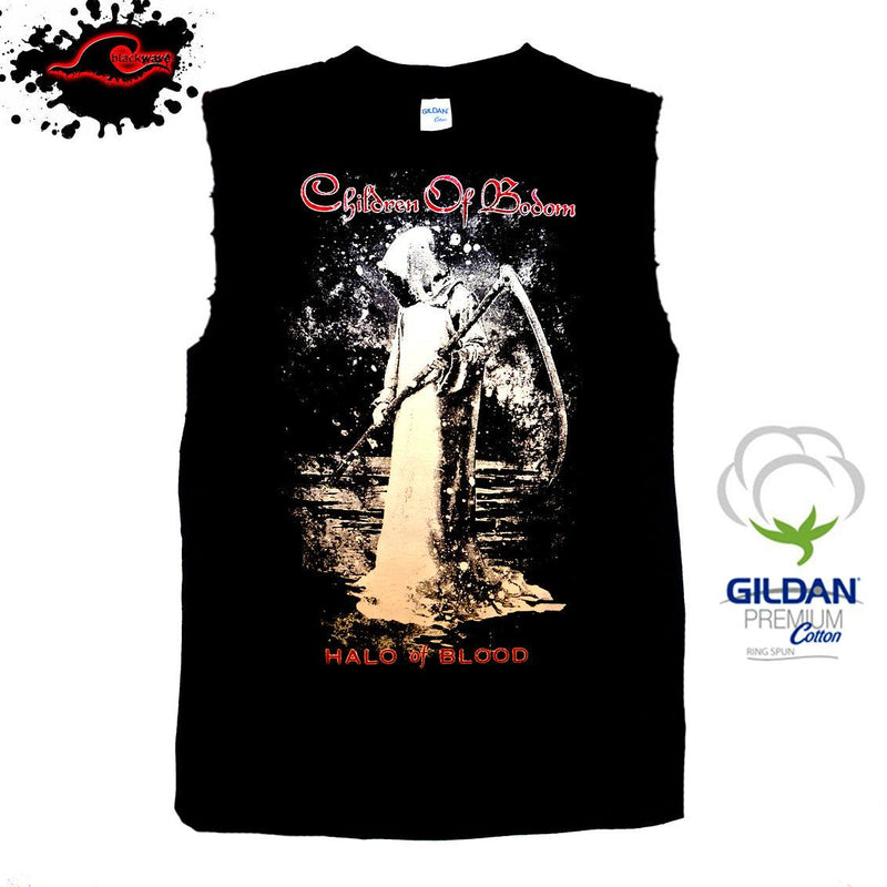 Children Of Bodom - Halo Of Blood - Frayed-Cut Modified Singlet - Blackwave Clothing