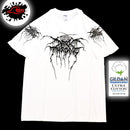 Dark Throne - Classic Logo - White Band T-Shirt - Blackwave Clothing