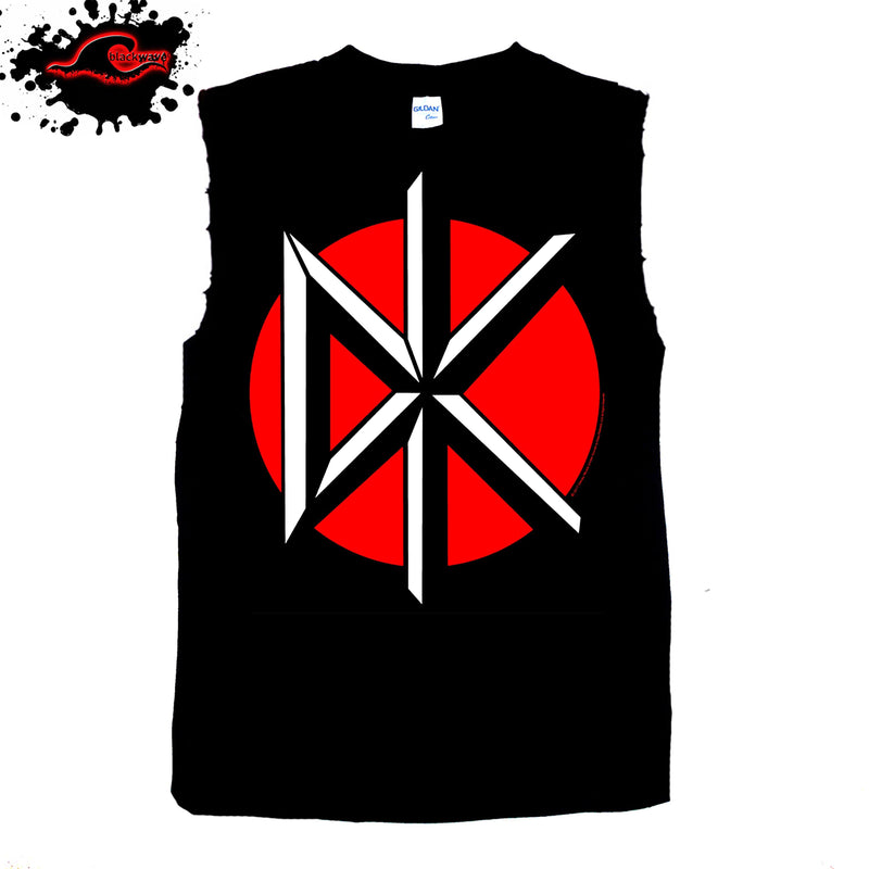 Dead Kennedys - Classic Logo - Frayed-Cut Modified Singlet - Blackwave Clothing