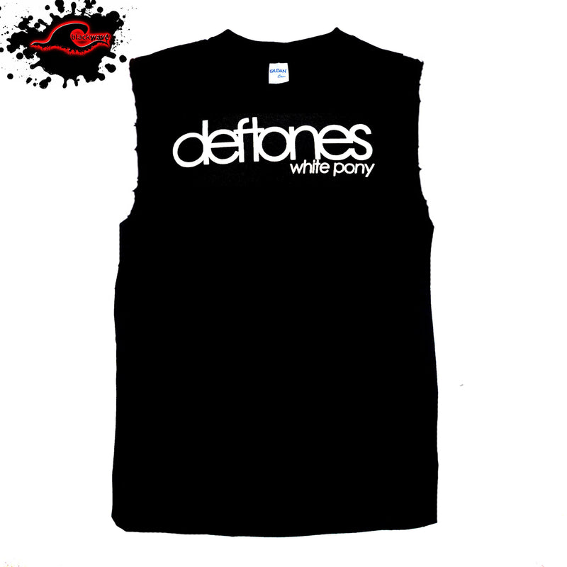 Deftones - White Pony - Frayed-Cut Modified Singlet - Blackwave Clothing