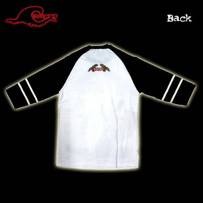 Disturbed - Raven - Raglan Baseball Shirt - Blackwave Clothing