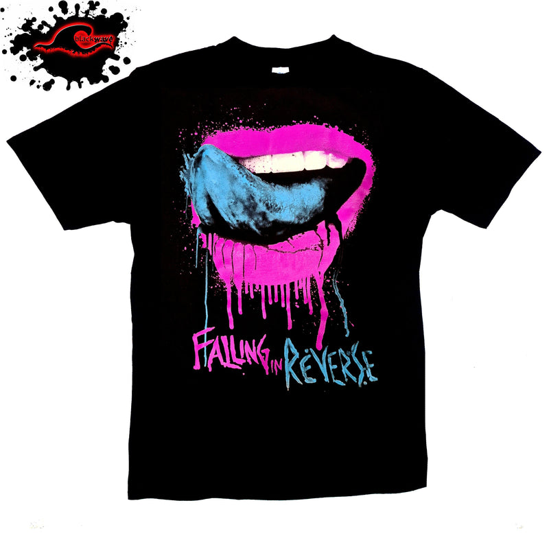 Falling In Reverse - Lips - Band T-Shirt - Blackwave Clothing