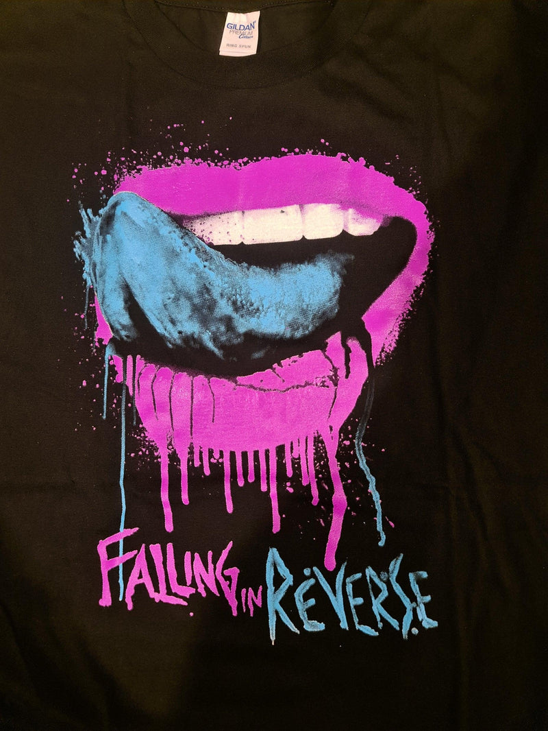 Falling In Reverse - Lips - Band T-Shirt - Blackwave Clothing