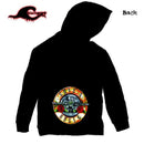 Guns & Roses - Vintage Logo - Negative Clothing Seamless Zip - Band Hoodie - Blackwave Clothing