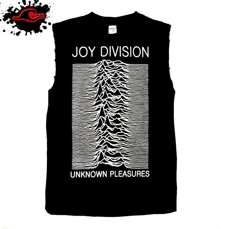 Joy Division - Pleasures Unknown - Frayed-Cut Modified Singlet - Blackwave Clothing