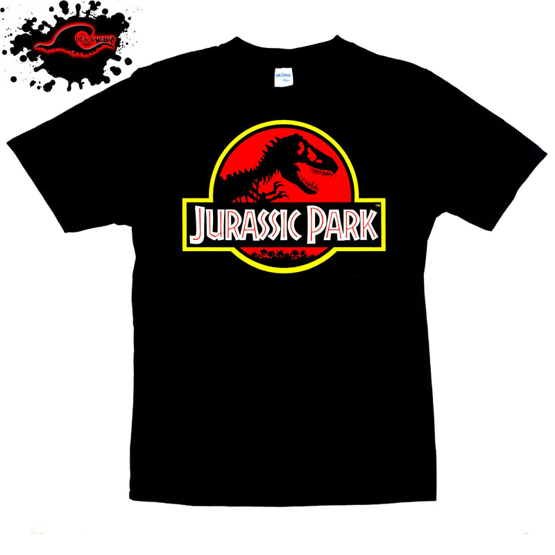 Jurassic Park - Classic Logo - Movie T-Shirt - Blackwave Clothing