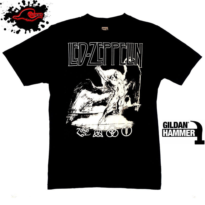 Led Zeppelin - Swan Song - Band T-Shirt - Blackwave Clothing