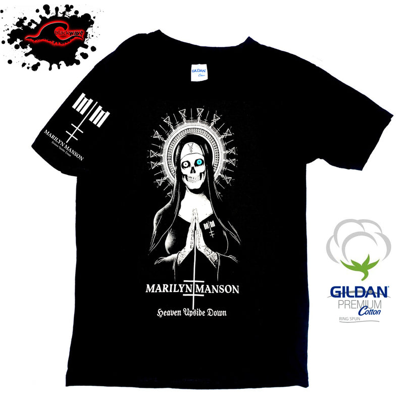 Marilyn Manson - Heaven Upside Down - Band T-Shirt - Blackwave Clothing
