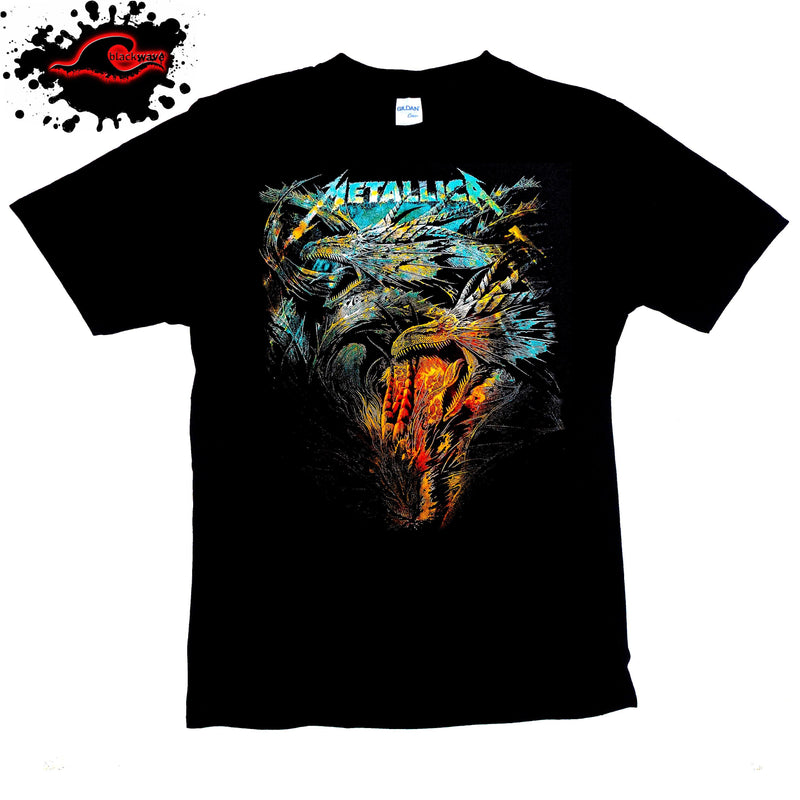 Metallica - Dragons - Band T-Shirt - Blackwave Clothing