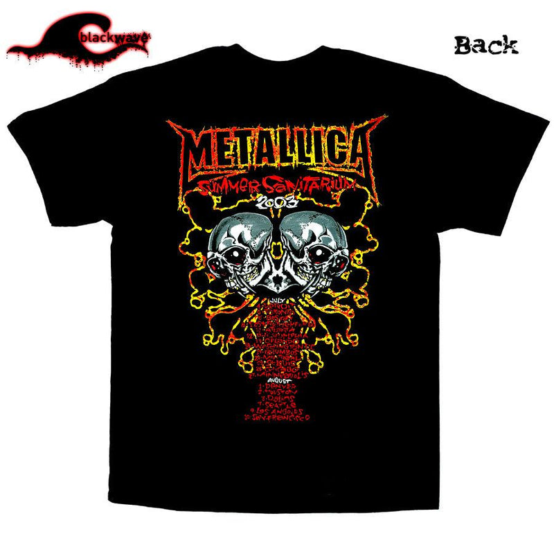 Metallica - Sanitarium 2003 Tour - Band T-Shirt - Blackwave Clothing