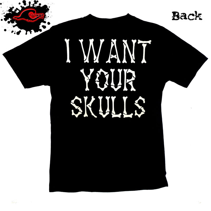 Misfits - I Want Your Skulls - Band T-Shirt In U.S XXL & XXXL - Blackwave Clothing