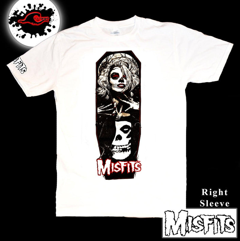 Misfits - Punk Munroe - White Band T-Shirt - Blackwave Clothing