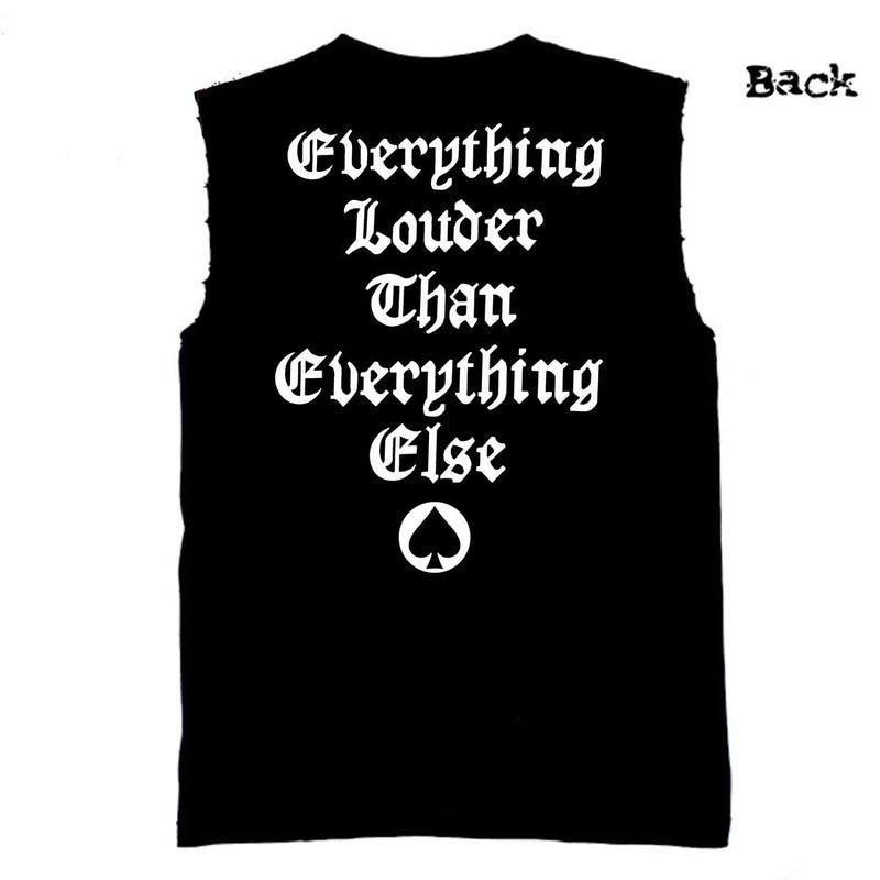 Motorhead - Classic England - Frayed-Cut Modified Singlet - Blackwave Clothing