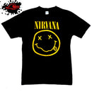 Nirvana - Vintage Smiley Face - Band T-Shirt - Blackwave Clothing