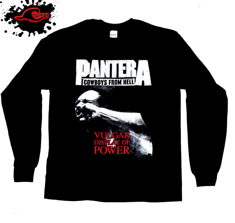 Pantera - Vulgar Display Of Power - Long Sleeve Band Shirt - Blackwave Clothing