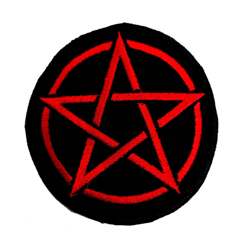 Pentagram - Iron On Embroidered Patch - Blackwave Clothing