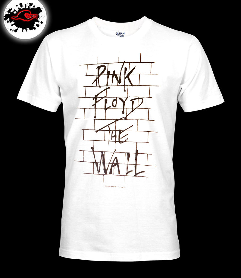 Pink Floyd - The Wall - White Band T-Shirt - Blackwave Clothing