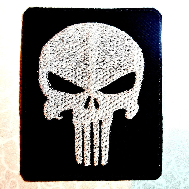Punisher - Emblem - Iron On Embroidered Patch - Blackwave Clothing