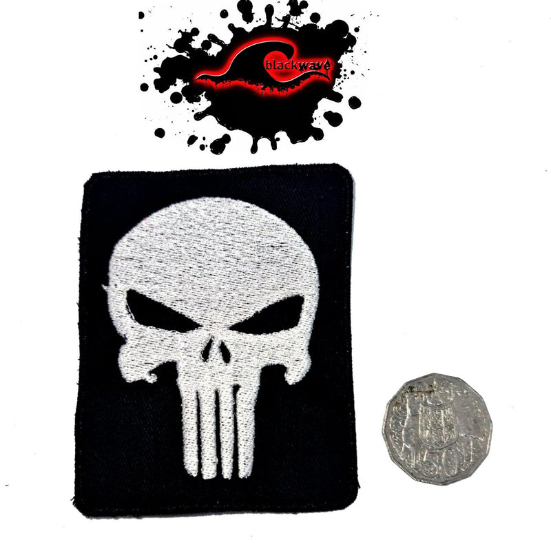 Punisher - Emblem - Iron On Embroidered Patch - Blackwave Clothing