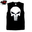 Punisher - Vintage Emblem - Frayed-Cut Modified Singlet - Blackwave Clothing