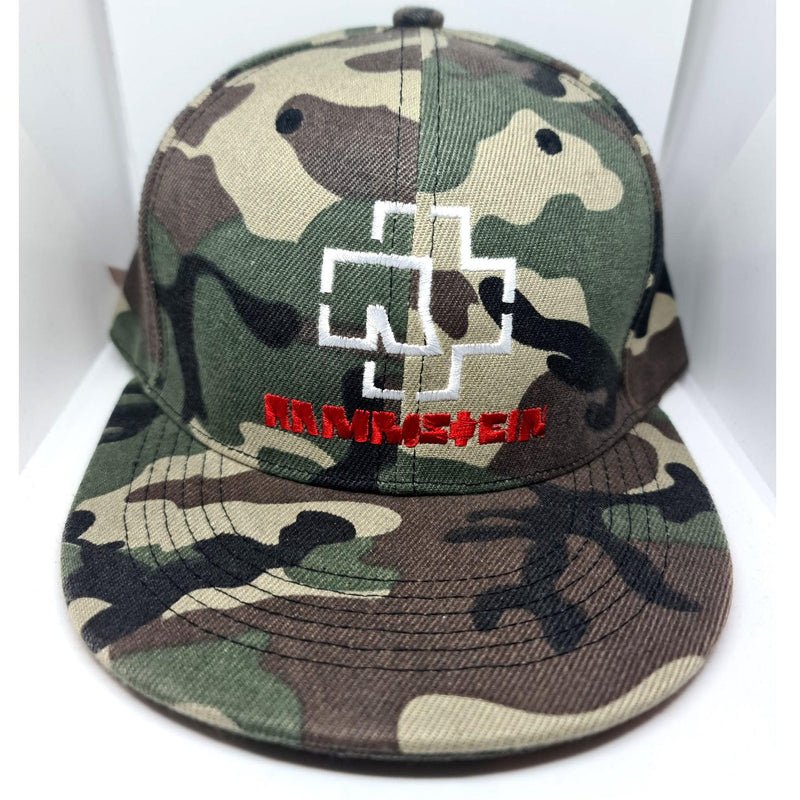 Rammstein - Military Camouflage - Double Snapback Band Cap - Blackwave Clothing