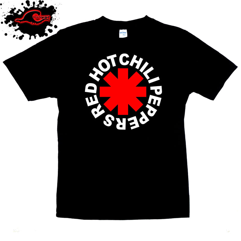 Red Hot Chili Peppers - Classic Logo - Band T-Shirt - Blackwave Clothing