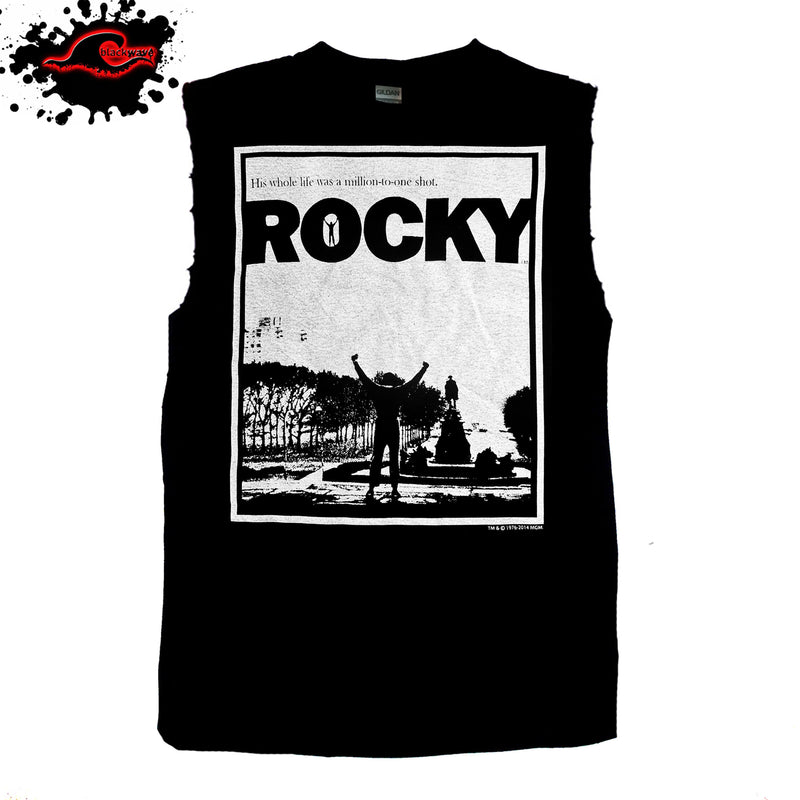 Rocky - Million To One - Frayed-Cut Modified Singlet - Blackwave Clothing