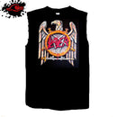 Slayer - Eagle Emblem - Frayed-Cut Modified Singlet - Blackwave Clothing