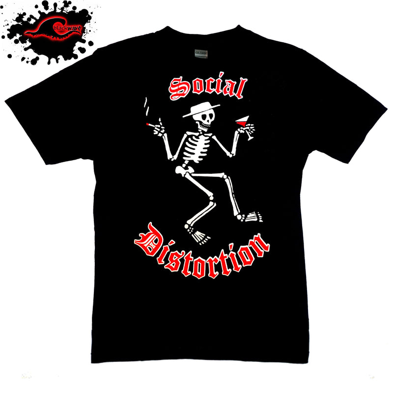 Social Distortion - Skelly Logo - Band T-Shirt - Blackwave Clothing