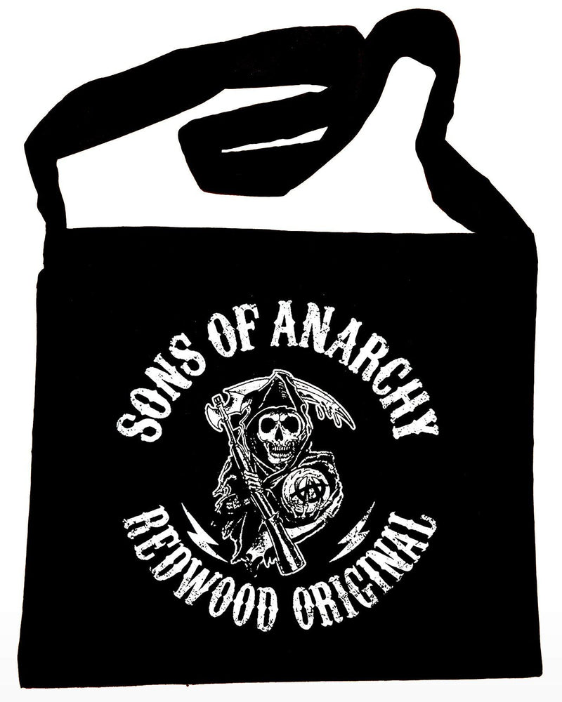 Sons Of Anarchy - Black Cotton Messenger Bag - Blackwave Clothing