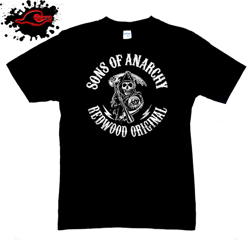 Sons Of Anarchy - Classic Logo - T.V Show T-Shirt - Blackwave Clothing