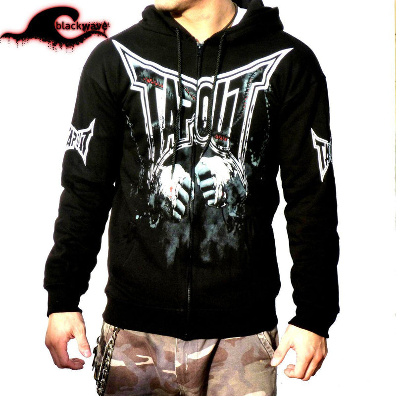Tapout - Bloody FIsts - Negative Clothing Seamless Zip - Band Hoodie - Blackwave Clothing