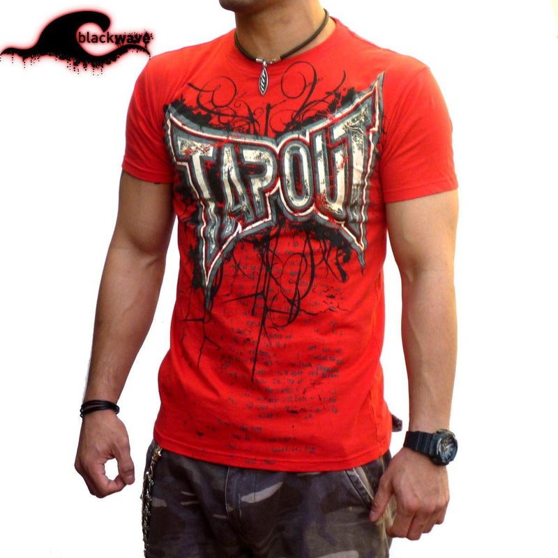 Tapout - Electric Red - MMA T-Shirt - Blackwave Clothing