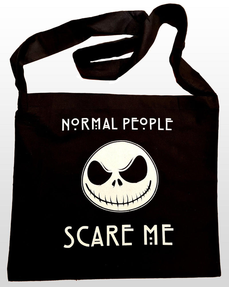 The Nightmare Before Christmas - Movie - Black Cotton Messenger Bag - Blackwave Clothing