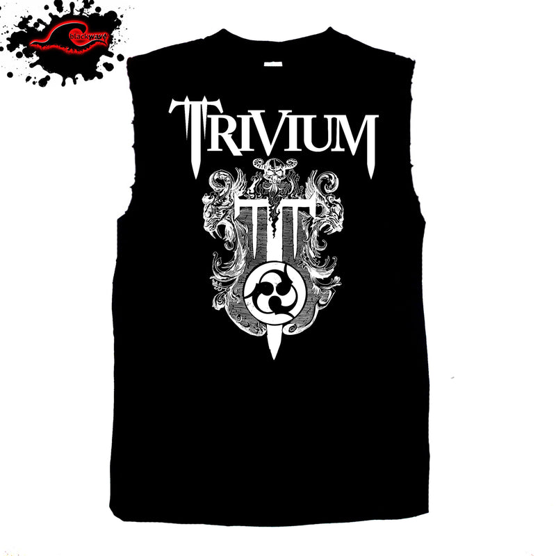 Trivium - Emblem - Frayed-Cut Modified Singlet - Blackwave Clothing